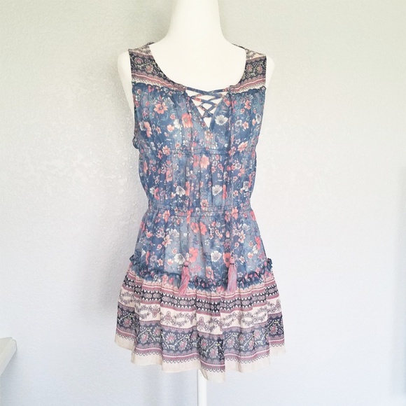 Knox Rose Boho Tank Top S - Picture 2 of 4